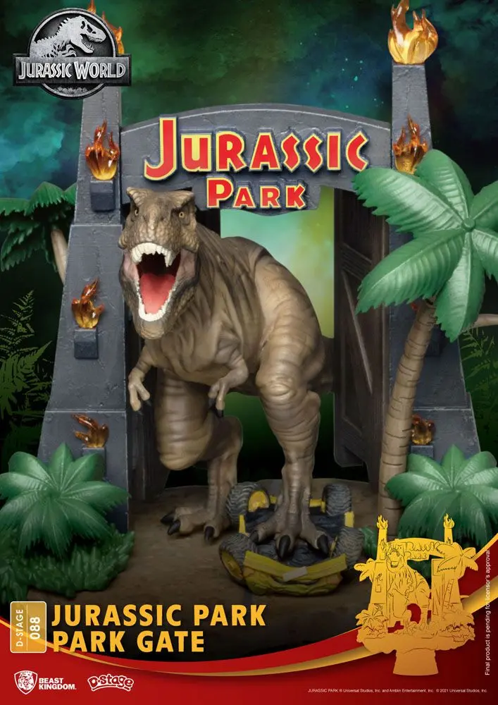 Jurassic Park D-Stage PVC Dioráma Brána do parku 15 cm produktová fotografia
