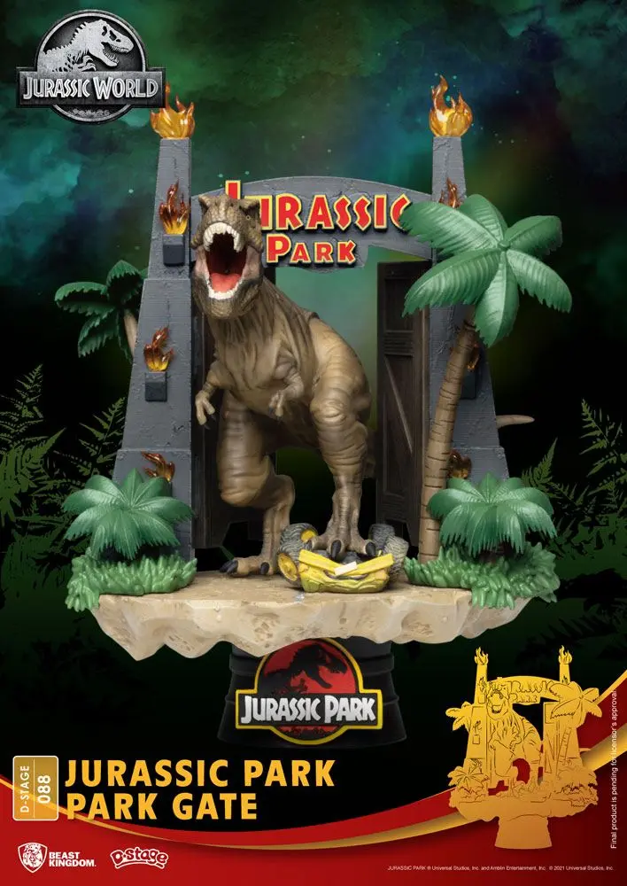 Jurassic Park D-Stage PVC Dioráma Brána do parku 15 cm produktová fotografia