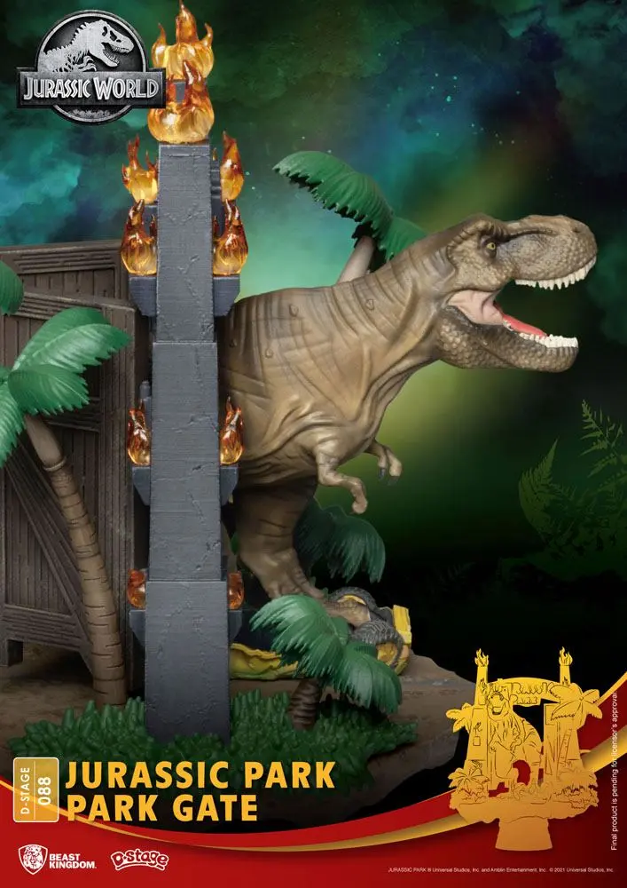 Jurassic Park D-Stage PVC Dioráma Brána do parku 15 cm produktová fotografia