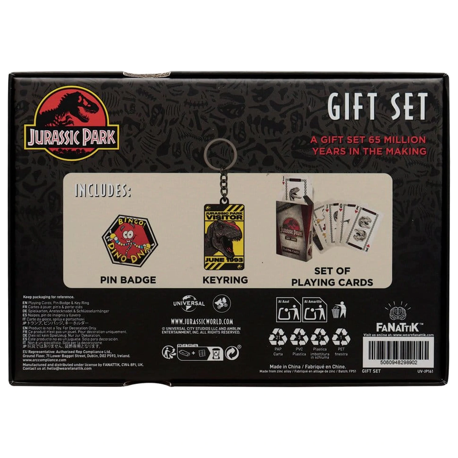 Jurassic Park darčeková súprava Dino produktová fotografia
