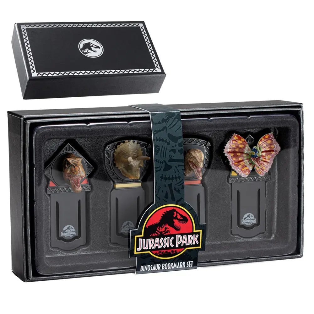 Jurassic Park Záložky 4-dielna súprava Dinosaurs produktová fotografia