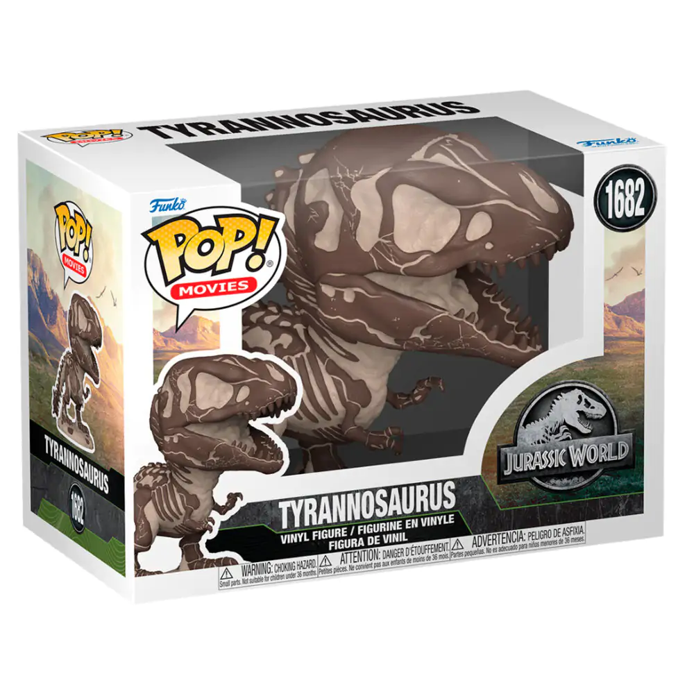 Jurassic Park Fossil Funko POP! Movies Vinyl figura Tyrannosaurus 9 cm termékfotó