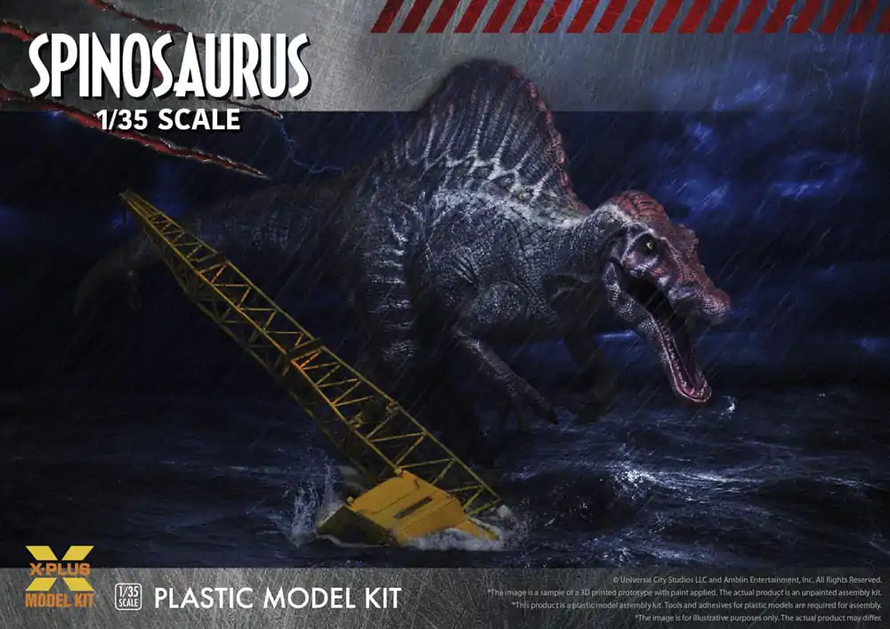 Jurassic Park III Plastic Model Kit 1/35 Spinosaurus 41 cm Plastová modelová stavebnica produktová fotografia