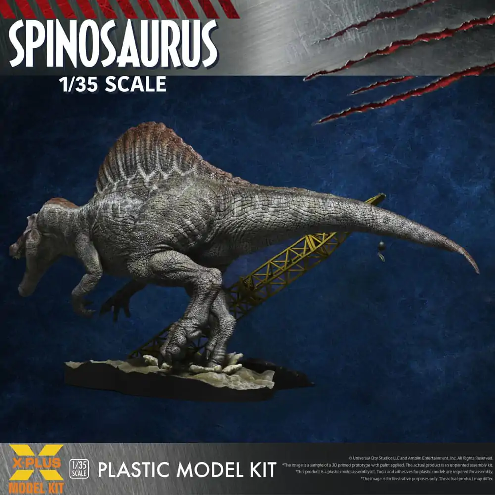 Jurassic Park III Plastic Model Kit 1/35 Spinosaurus 41 cm produktová fotografia