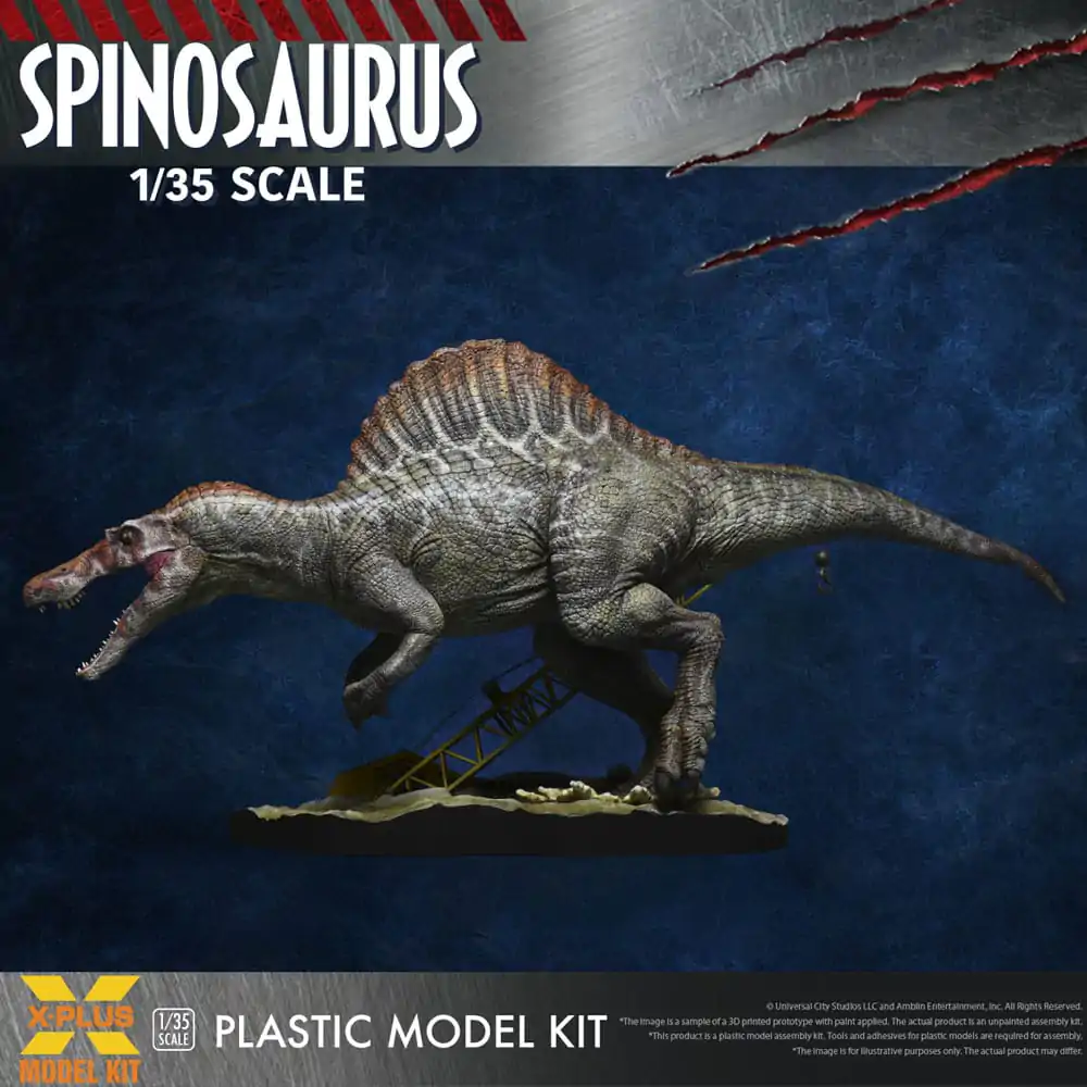 Jurassic Park III Plastic Model Kit 1/35 Spinosaurus 41 cm produktová fotografia