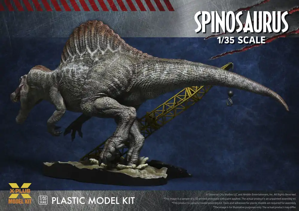 Jurassic Park III Plastic Model Kit 1/35 Spinosaurus 41 cm Plastová modelová stavebnica produktová fotografia