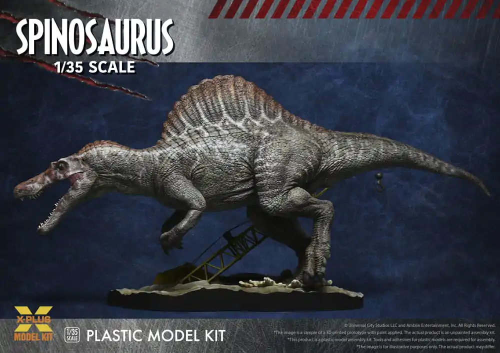 Jurassic Park III Plastic Model Kit 1/35 Spinosaurus 41 cm Plastová modelová stavebnica produktová fotografia