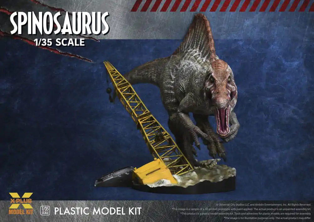 Jurassic Park III Plastic Model Kit 1/35 Spinosaurus 41 cm Plastová modelová stavebnica produktová fotografia
