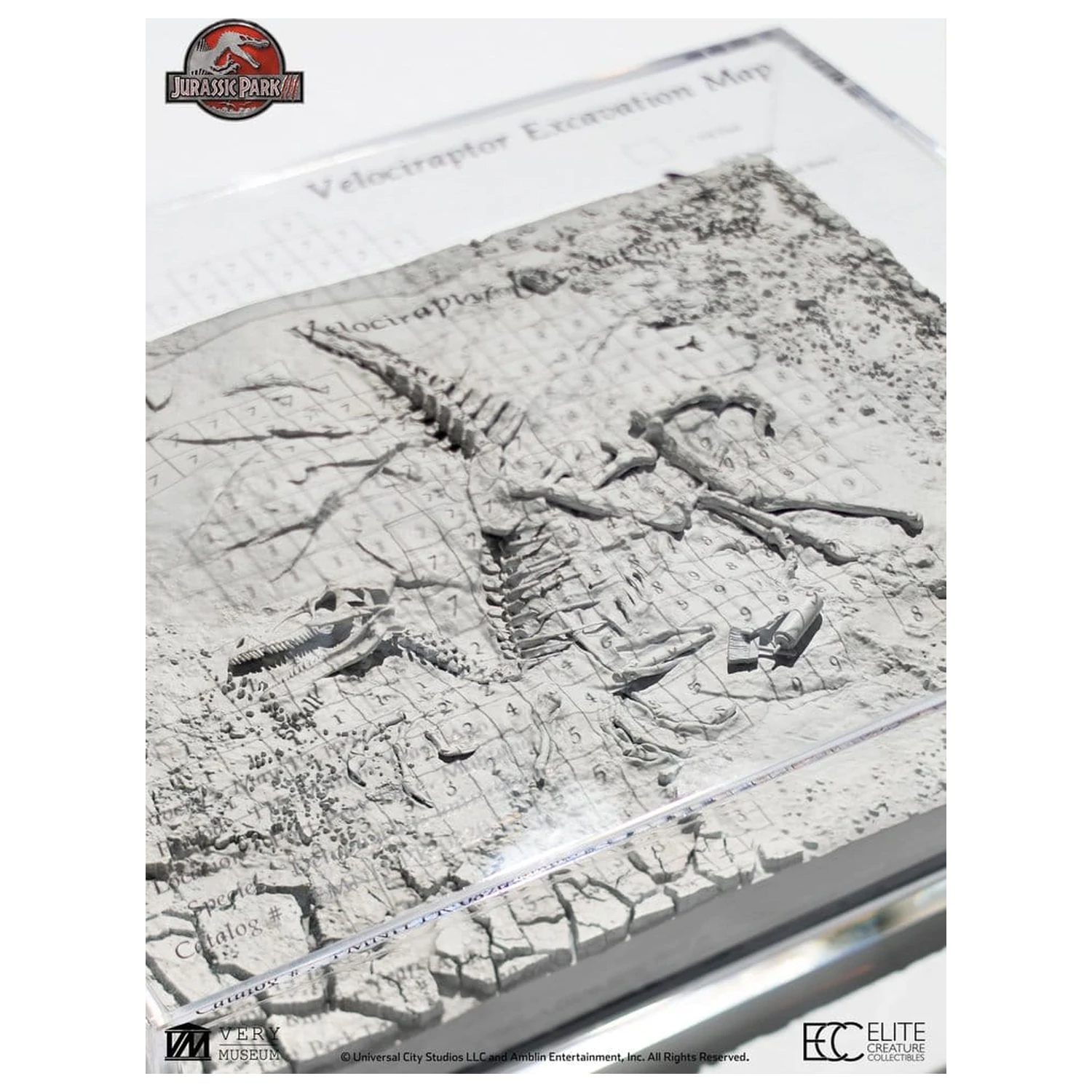 Jurassic Park III Mapa vykopávok Velociraptor 27 cm produktová fotografia