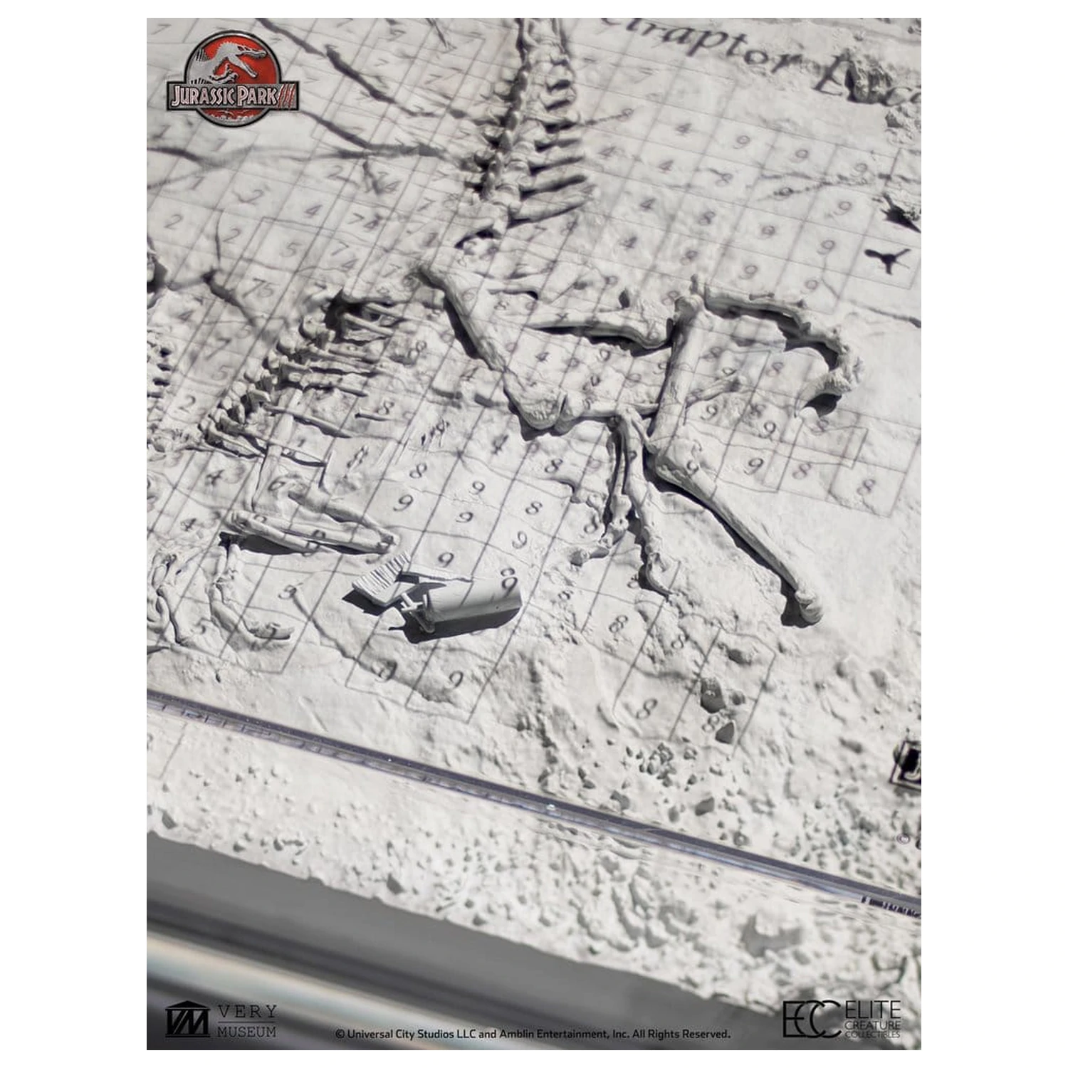 Jurassic Park III Mapa vykopávok Velociraptor 27 cm produktová fotografia