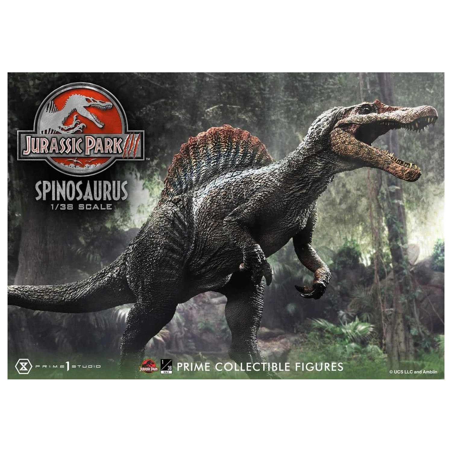 Jurassic Park III (Film) Prime Collectible Figures Socha 1/38 Spinosaurus 24 cm produktová fotografia