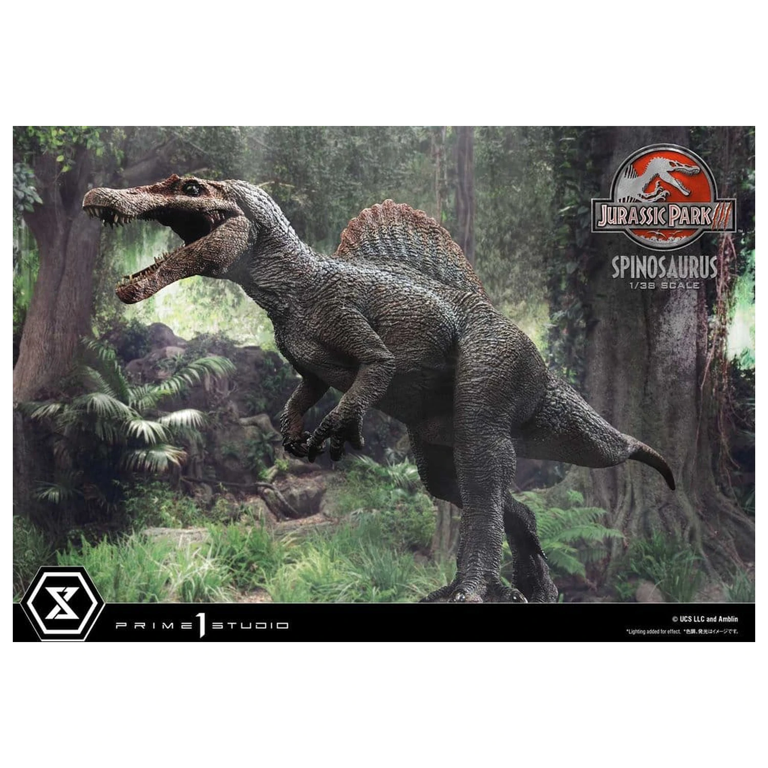 Jurassic Park III (Film) Prime Collectible Figures Socha 1/38 Spinosaurus 24 cm produktová fotografia
