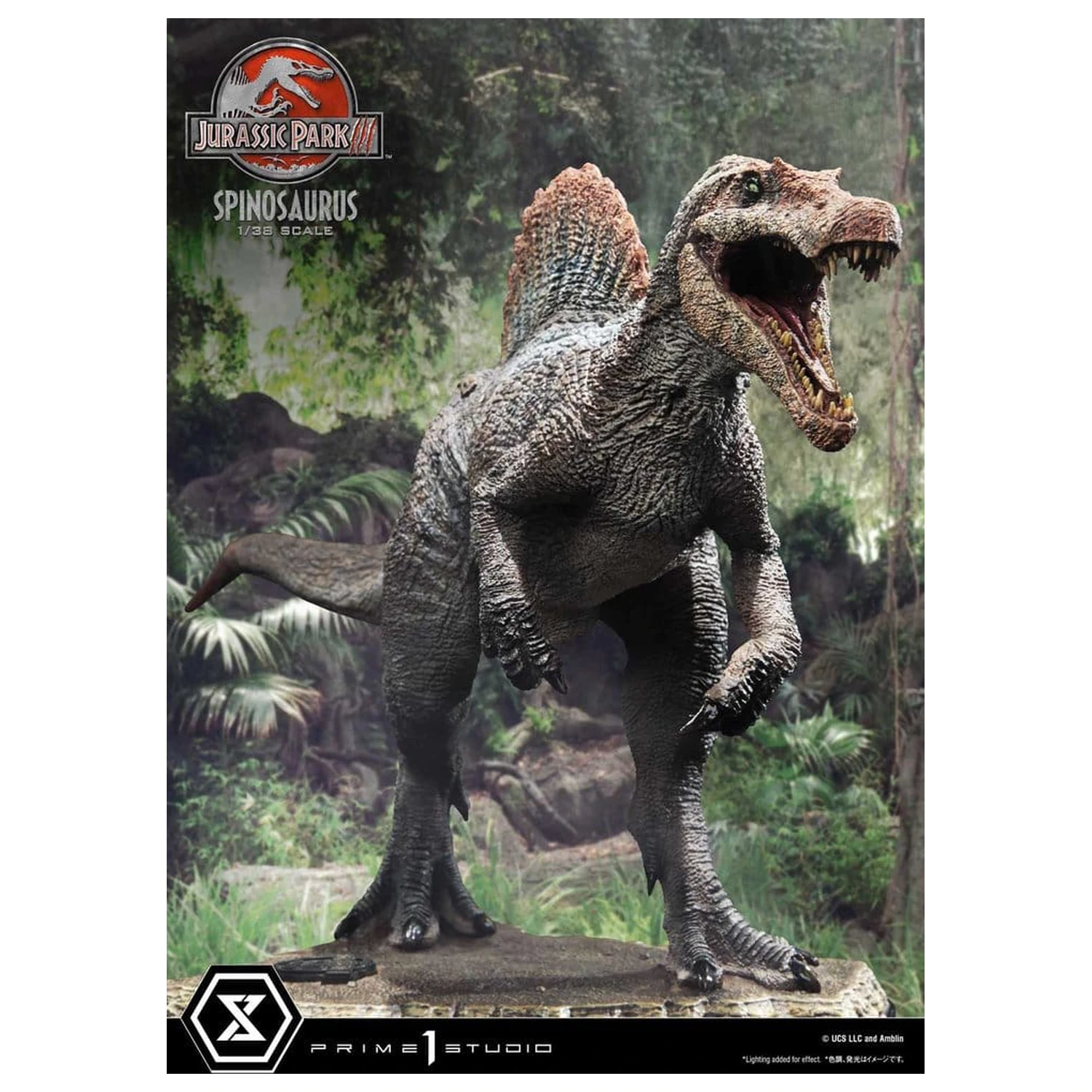 Jurassic Park III (Film) Prime Collectible Figures Socha 1/38 Spinosaurus 24 cm produktová fotografia
