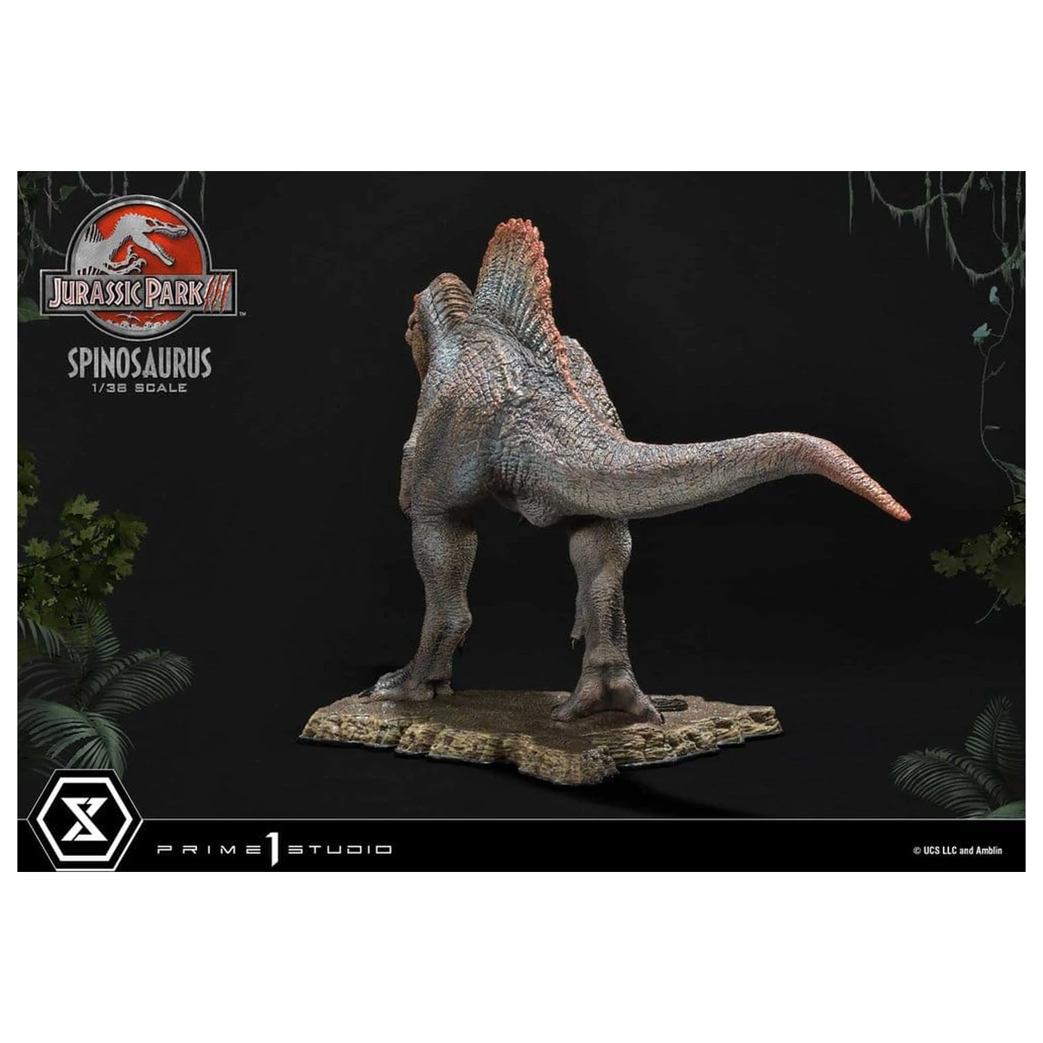 Jurassic Park III (Film) Prime Collectible Figures Socha 1/38 Spinosaurus 24 cm produktová fotografia