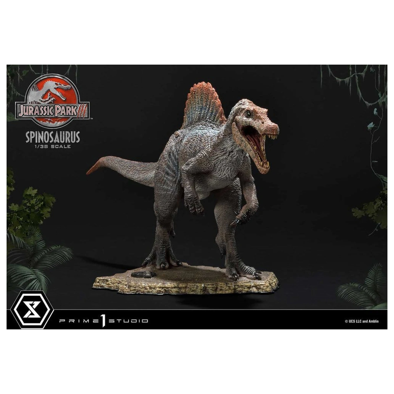 Jurassic Park III (Film) Prime Collectible Figures Socha 1/38 Spinosaurus 24 cm produktová fotografia