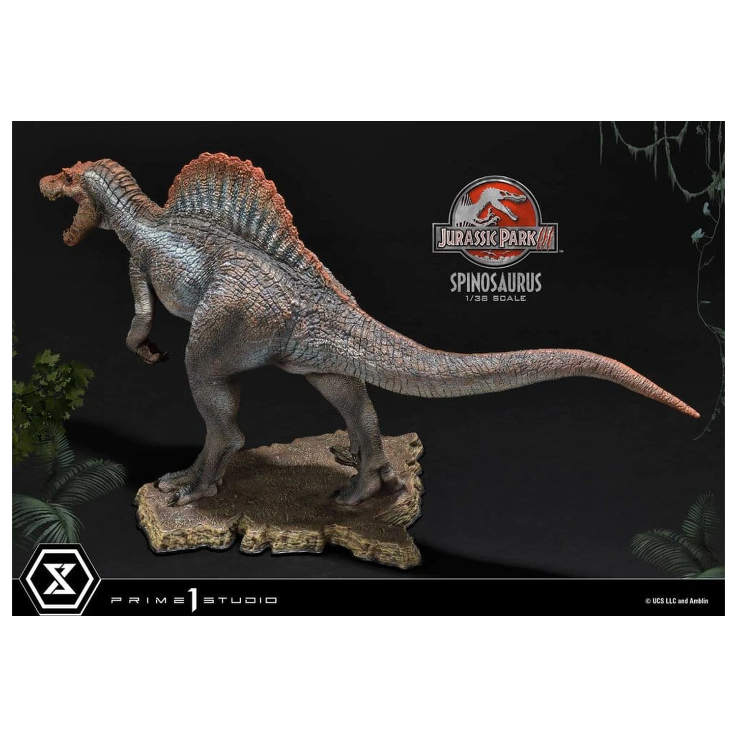 Jurassic Park III (Film) Prime Collectible Figures Socha 1/38 Spinosaurus 24 cm produktová fotografia