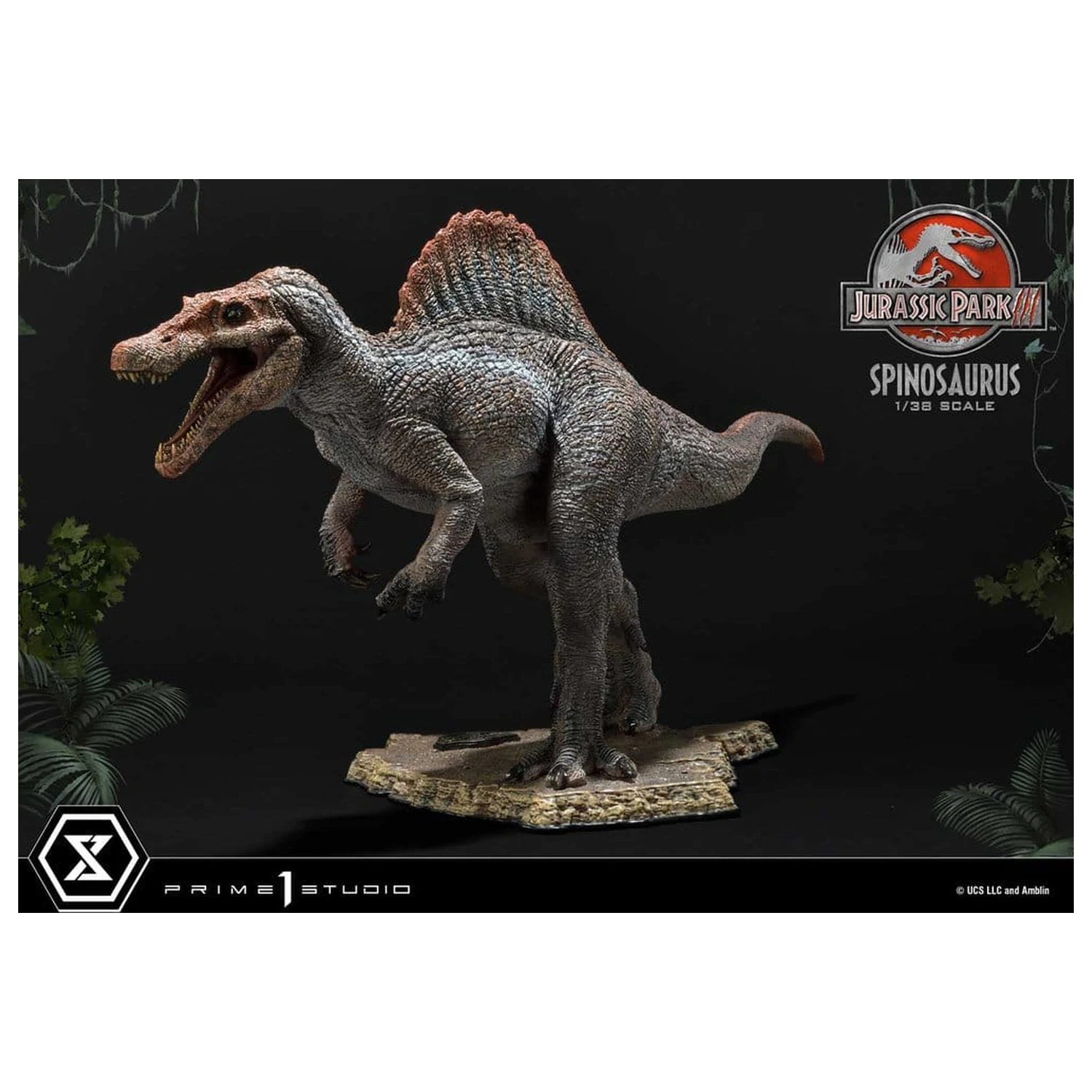 Jurassic Park III (Film) Prime Collectible Figures Socha 1/38 Spinosaurus 24 cm produktová fotografia