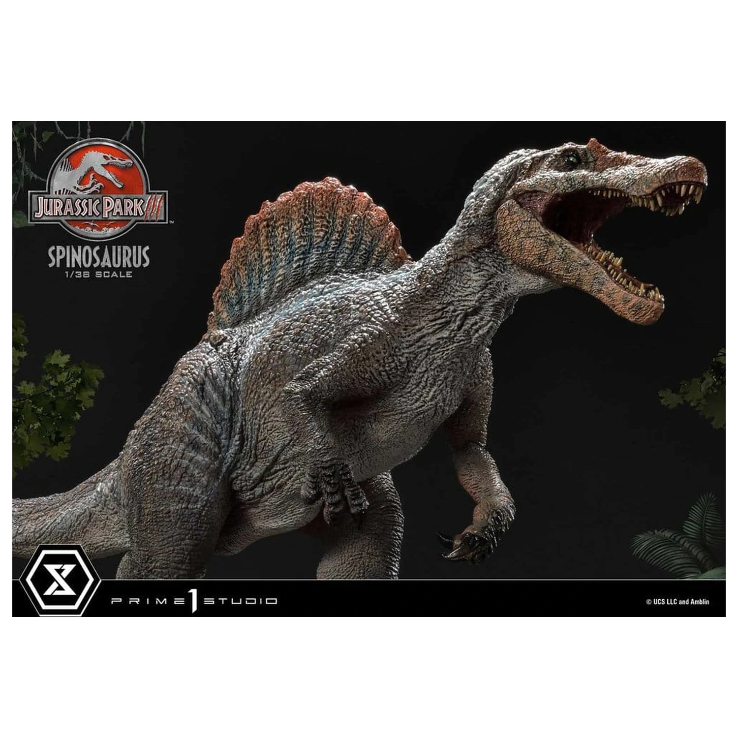 Jurassic Park III (Film) Prime Collectible Figures Socha 1/38 Spinosaurus 24 cm produktová fotografia