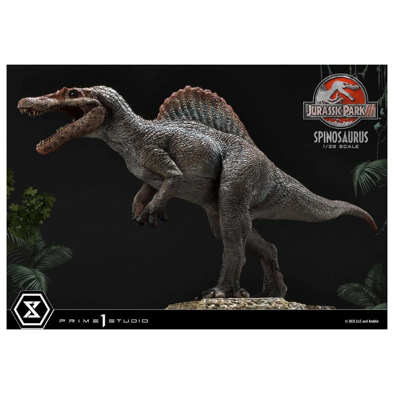 Jurassic Park III (Film) Prime Collectible Figures Socha 1/38 Spinosaurus 24 cm produktová fotografia
