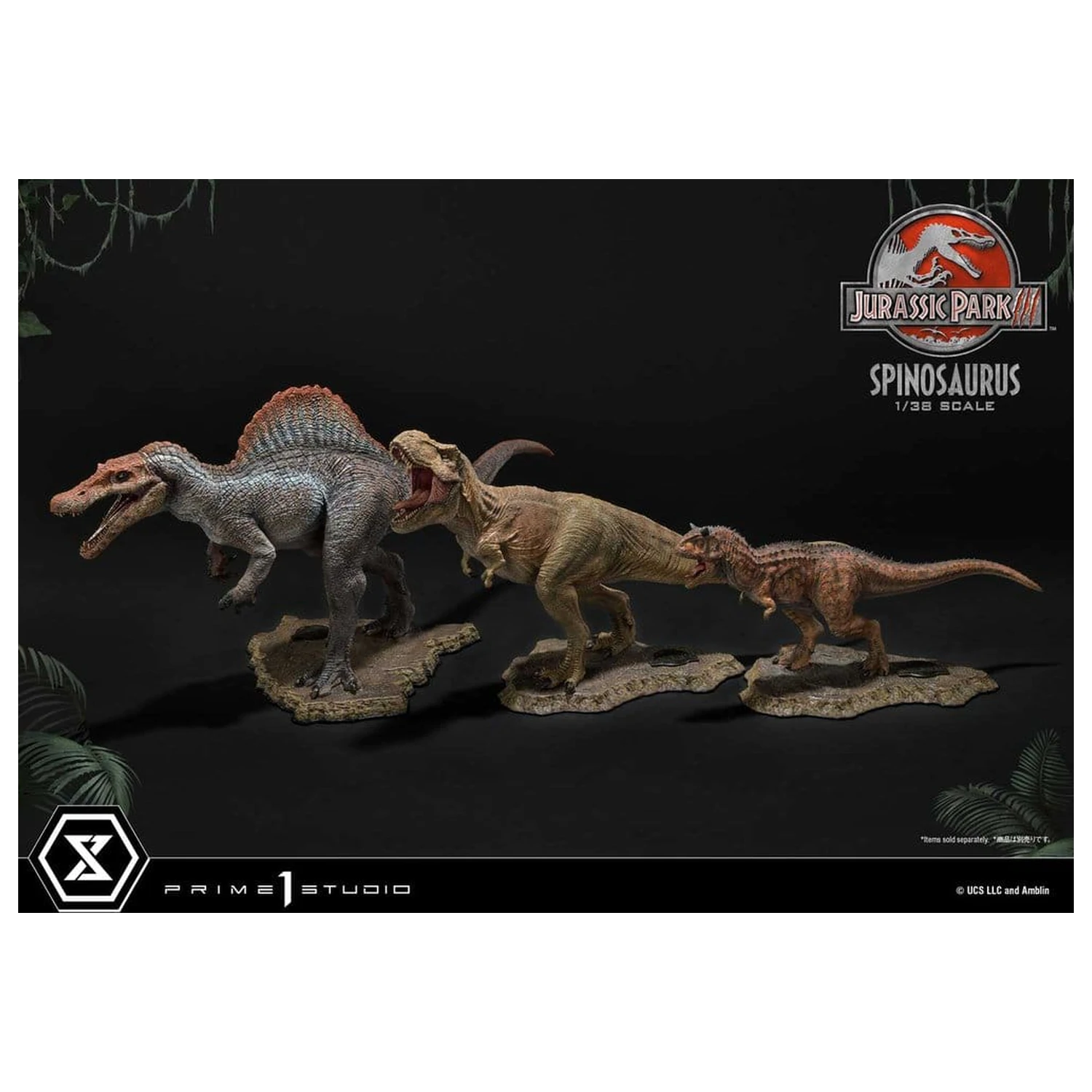 Jurassic Park III (Film) Prime Collectible Figures Socha 1/38 Spinosaurus 24 cm produktová fotografia