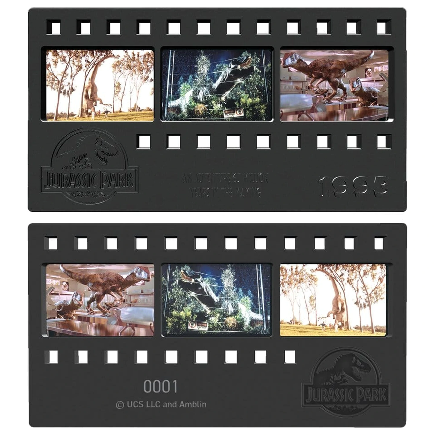 Jurassic Park Ingot kovový filmový pásik zberateľský 12 cm produktová fotografia