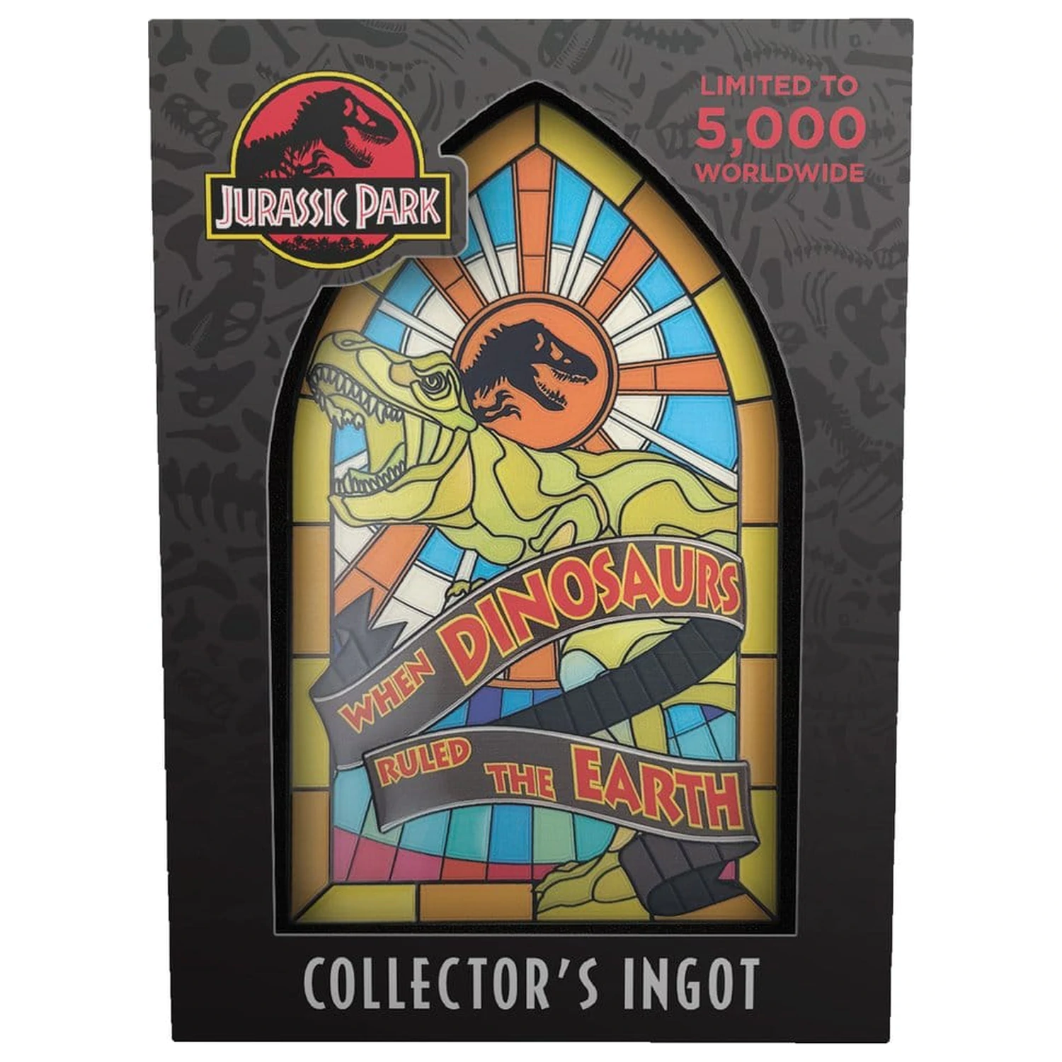 Jurassic Park Ingot Stained Glass Style Kov 11 cm produktová fotografia