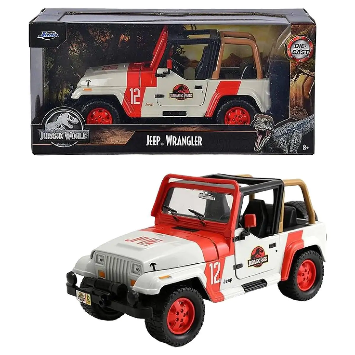 Jurassic Park Jeep Wrangler auto 1/24 termékfotó