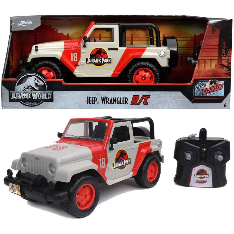 Jurassic Park Jeep Wrangler auto na rádiové ovládanie produktová fotografia