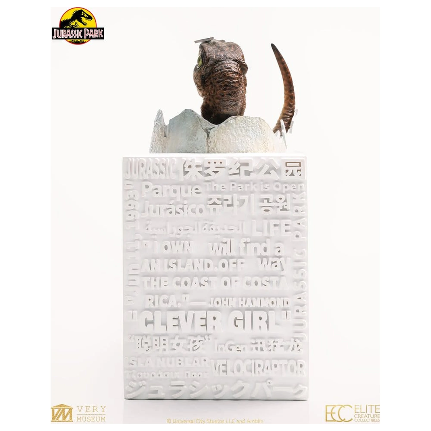 Jurassic Park Replika bysty Velociraptor Vyliahnuté vajce 24 cm produktová fotografia