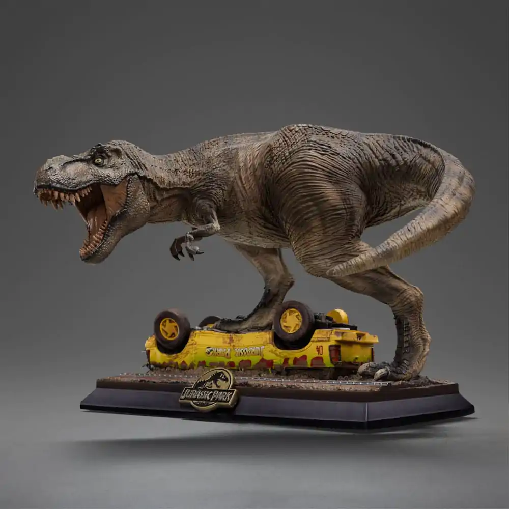 Jurassic Park Icons PVC szobor T-Rex Attack 15 cm termékfotó