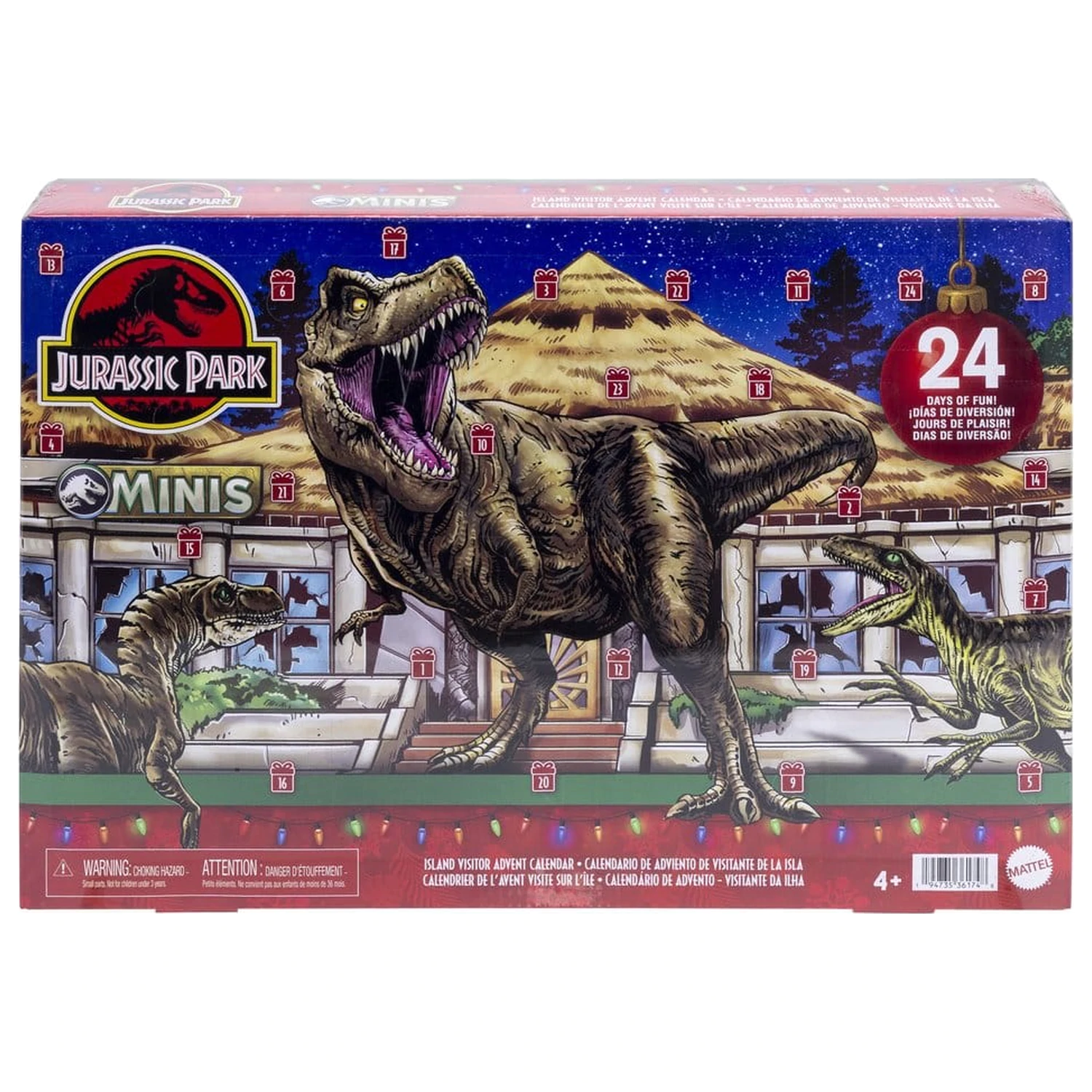 Jurassic Park Minis adventný kalendár Návštevník ostrova produktová fotografia