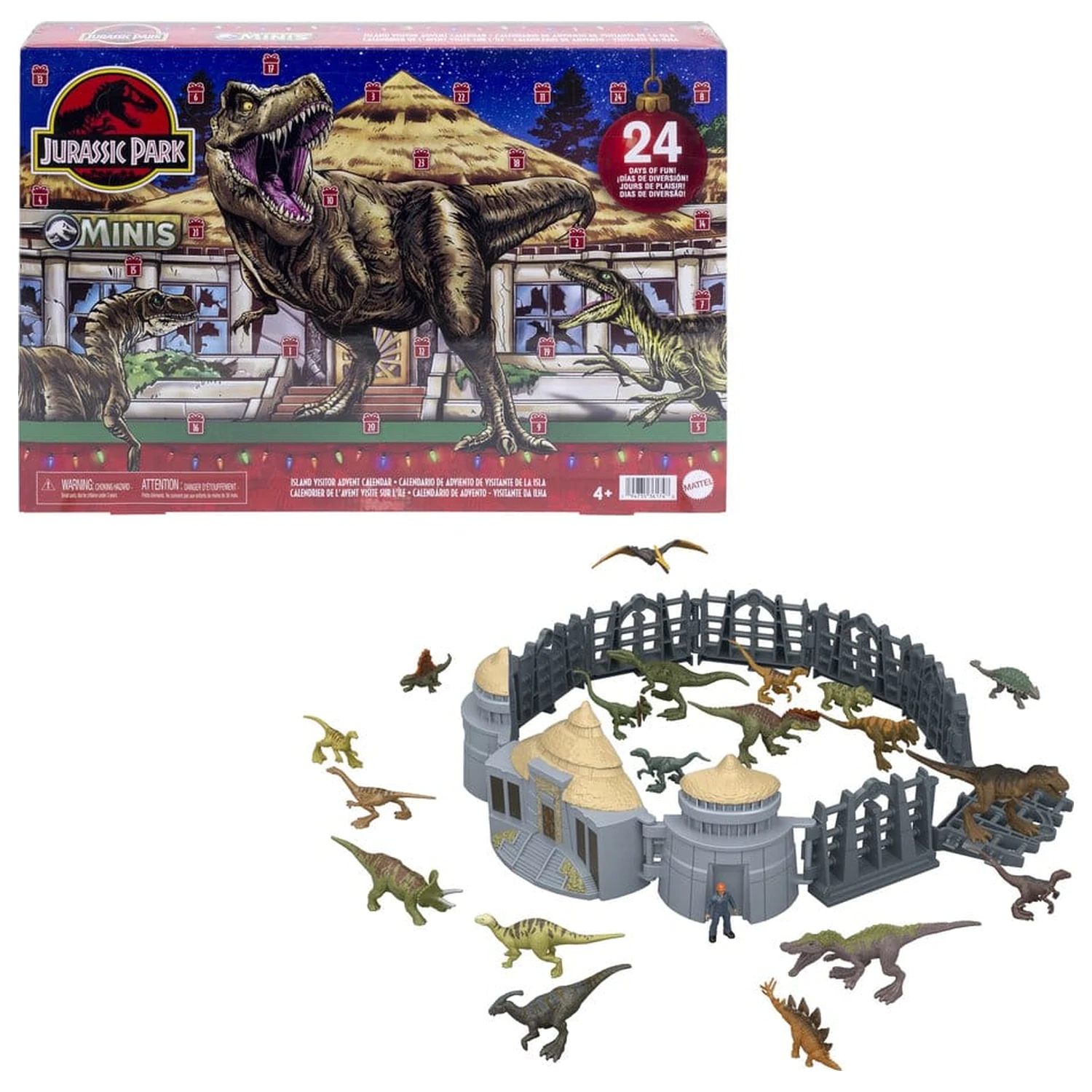 Jurassic Park Minis adventný kalendár Návštevník ostrova produktová fotografia