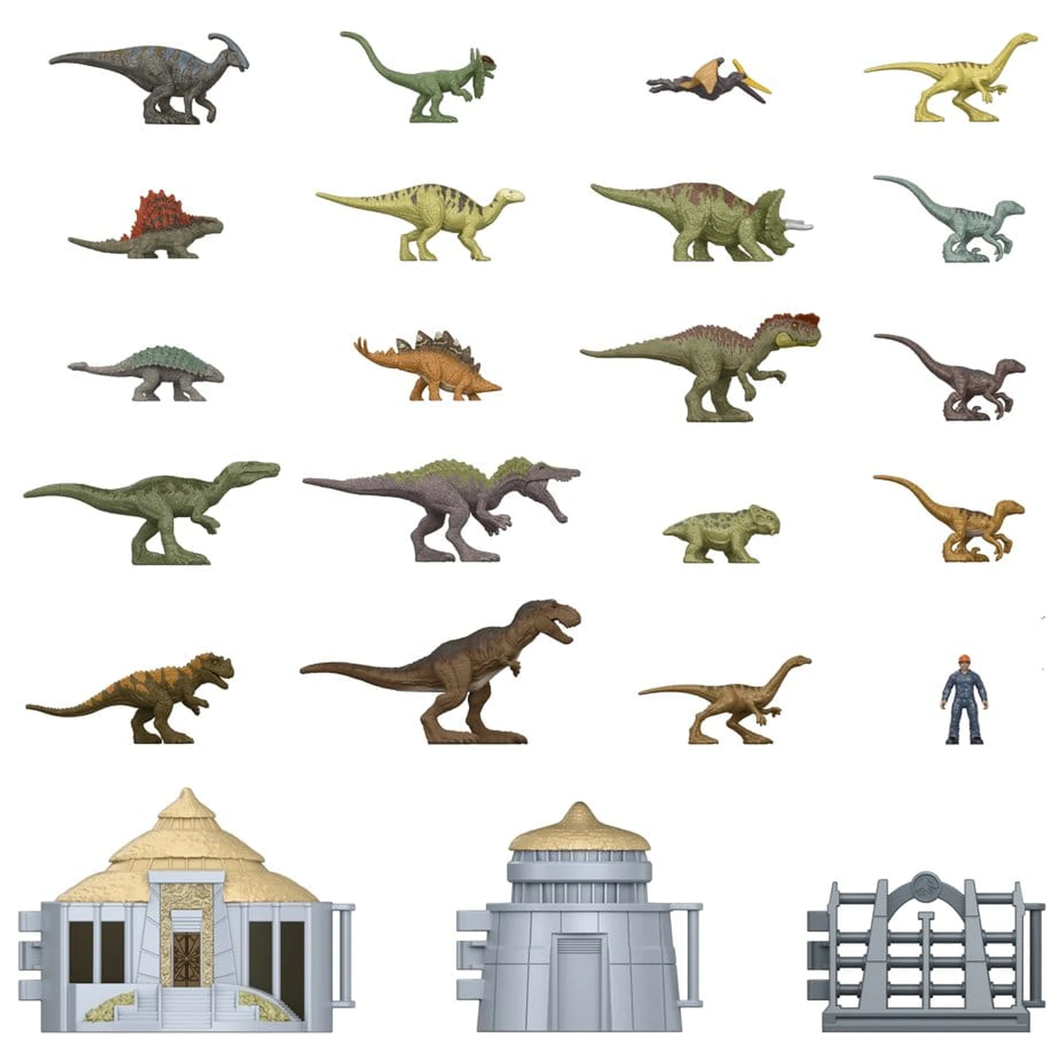 Jurassic Park Minis adventný kalendár Návštevník ostrova produktová fotografia