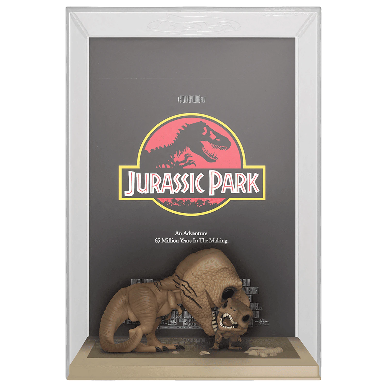 Jurassic Park POP! Filmový plagát a figúrka Tyrannosaurus Rex & Velociraptor 9 cm produktová fotografia