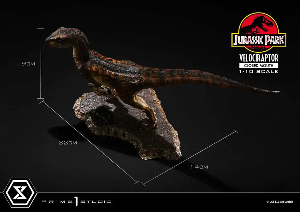 Jurassic Park Prime Collectibles Statue 1/10 Velociraptor Closed Mouth 19 cm termékfotó