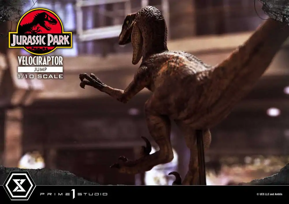 Jurassic Park Prime Collectibles Socha 1/10 Velociraptor Jump 21 cm termékfotó