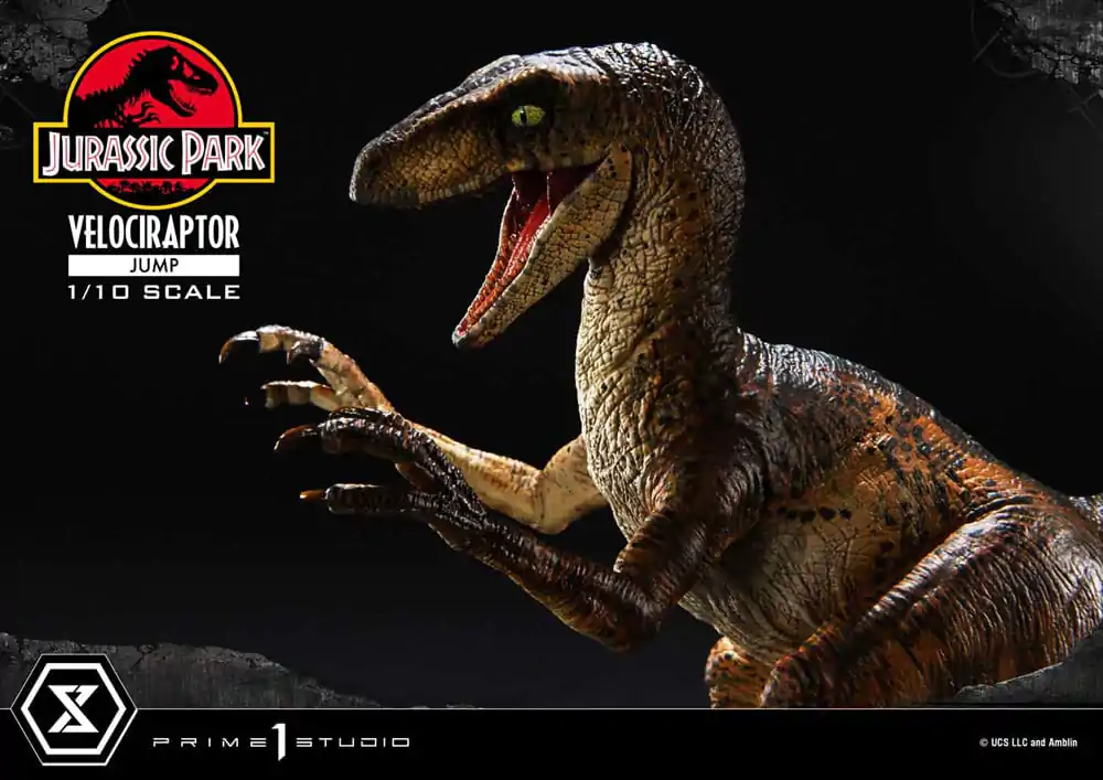 Jurassic Park Prime Collectibles Socha 1/10 Velociraptor Jump 21 cm termékfotó