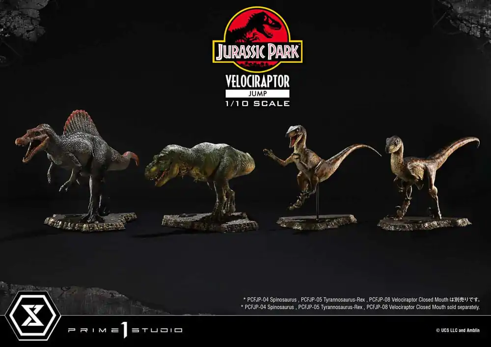 Jurassic Park Prime Collectibles Socha 1/10 Velociraptor Jump 21 cm termékfotó