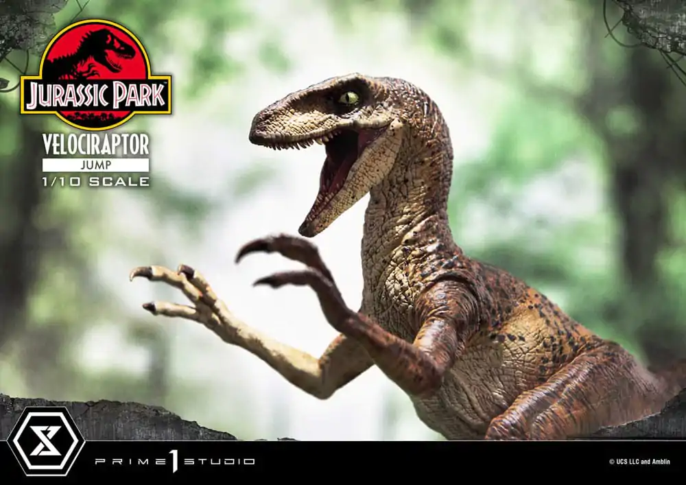 Jurassic Park Prime Collectibles Socha 1/10 Velociraptor Jump 21 cm termékfotó