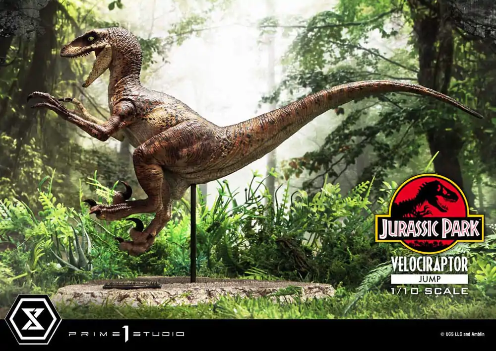 Jurassic Park Prime Collectibles Socha 1/10 Velociraptor Jump 21 cm termékfotó