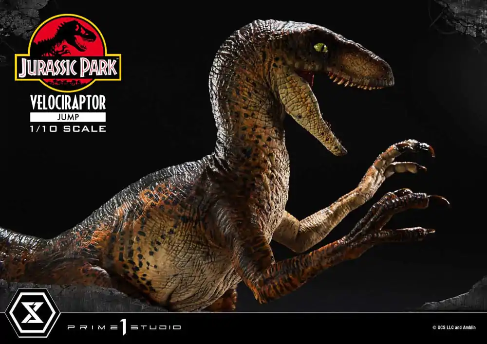 Jurassic Park Prime Collectibles Socha 1/10 Velociraptor Jump 21 cm termékfotó