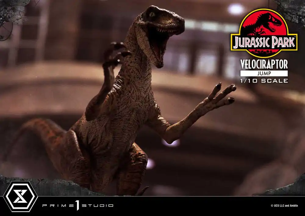 Jurassic Park Prime Collectibles Socha 1/10 Velociraptor Jump 21 cm termékfotó