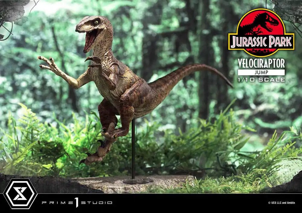 Jurassic Park Prime Collectibles Socha 1/10 Velociraptor Jump 21 cm termékfotó