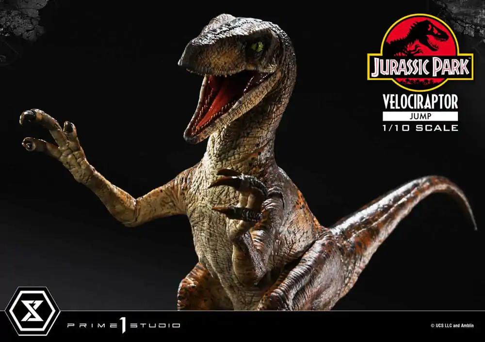 Jurassic Park Prime Collectibles Socha 1/10 Velociraptor Jump 21 cm termékfotó