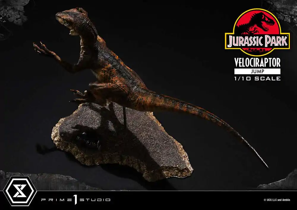 Jurassic Park Prime Collectibles Socha 1/10 Velociraptor Jump 21 cm termékfotó