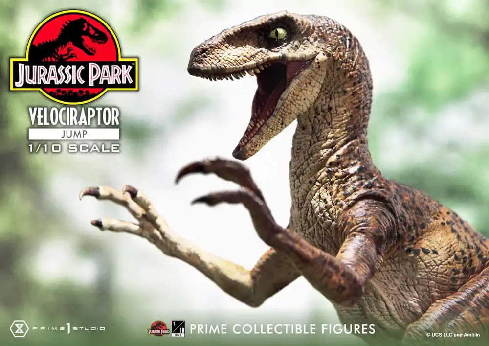 Jurassic Park Prime Collectibles Socha 1/10 Velociraptor Jump 21 cm termékfotó