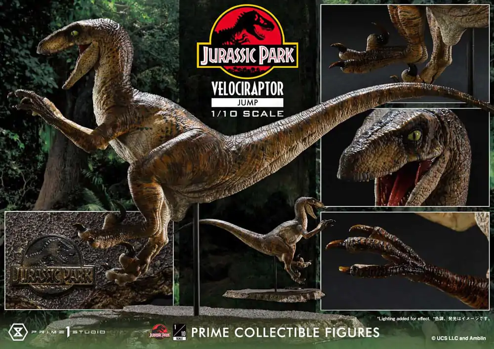 Jurassic Park Prime Collectibles Socha 1/10 Velociraptor Jump 21 cm termékfotó