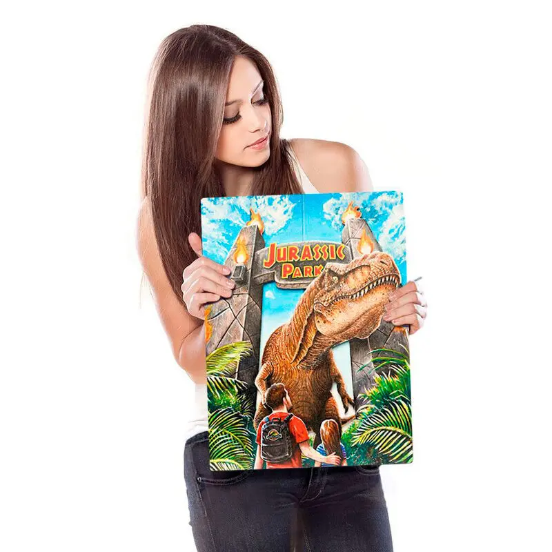 Jurassic Park WoodArts 3D drevená nástenná dekorácia Rex Attack 30 x 40 cm produktová fotografia
