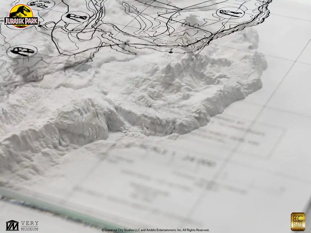 Jurassic Park Topografická Mapa Isla Nublar produktová fotografia
