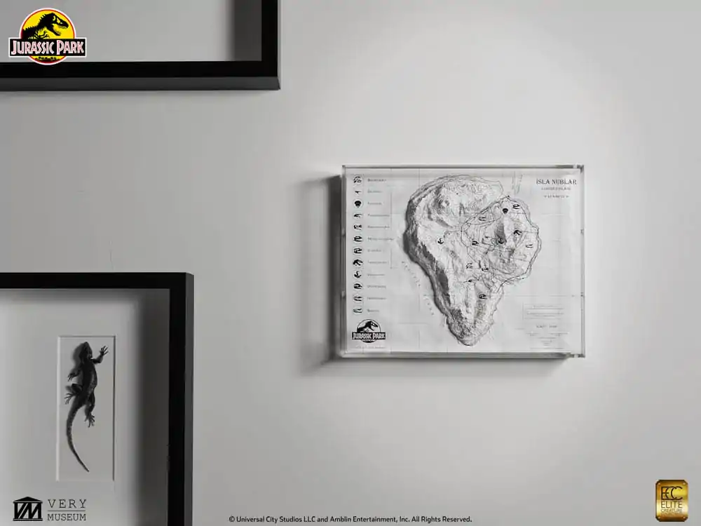 Jurassic Park Topografická Mapa Isla Nublar produktová fotografia